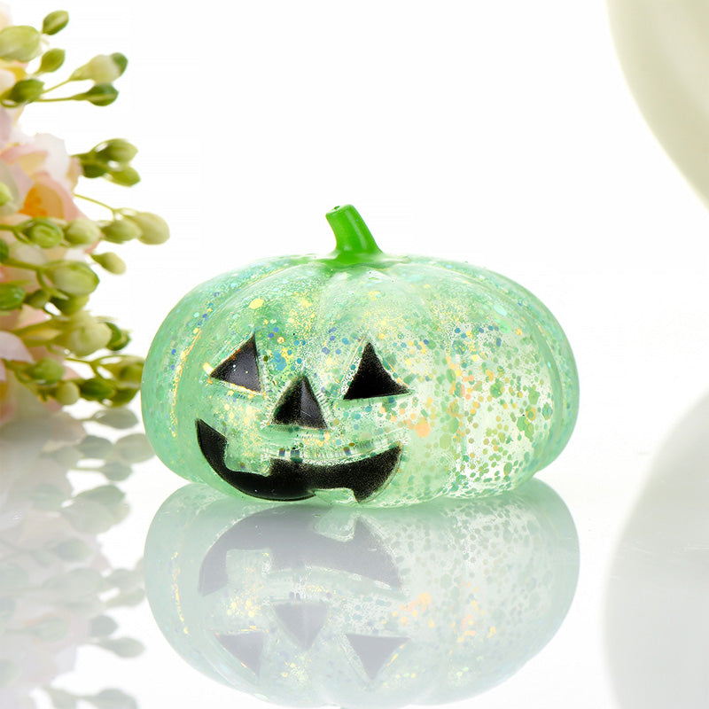 Glitter Halloween Pumpkin Stress Ball for Adults & Party Favors