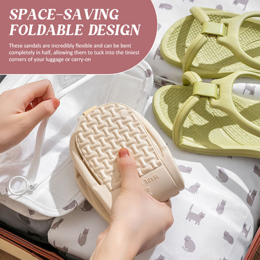 Foldable Travel Slippers - Non-Slip Portable Hotel Sandals