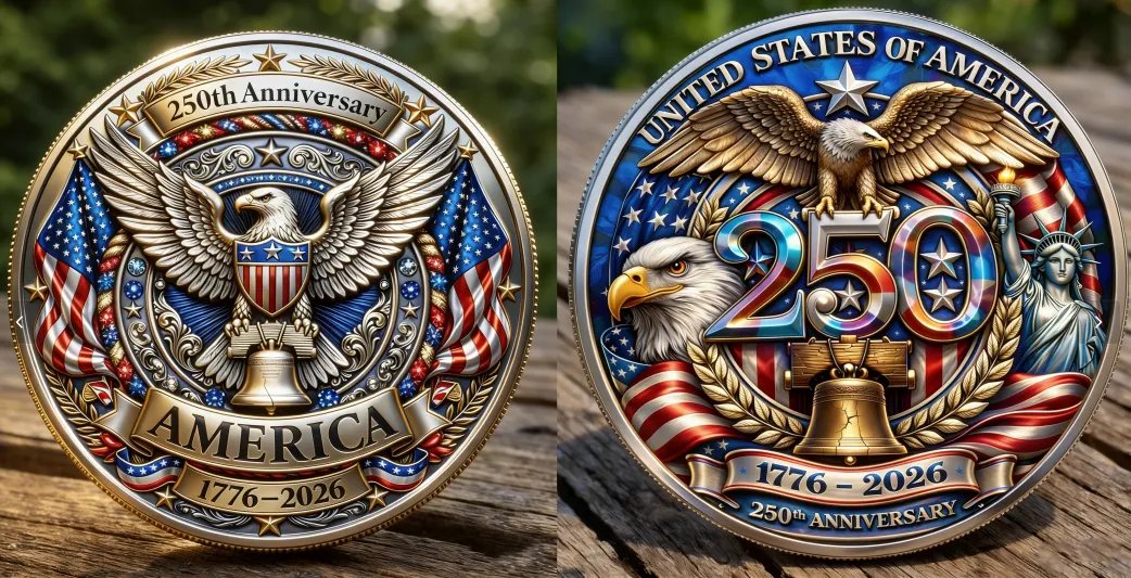 U.S. 250th Anniversary Commemorative Coin (1776–2026)