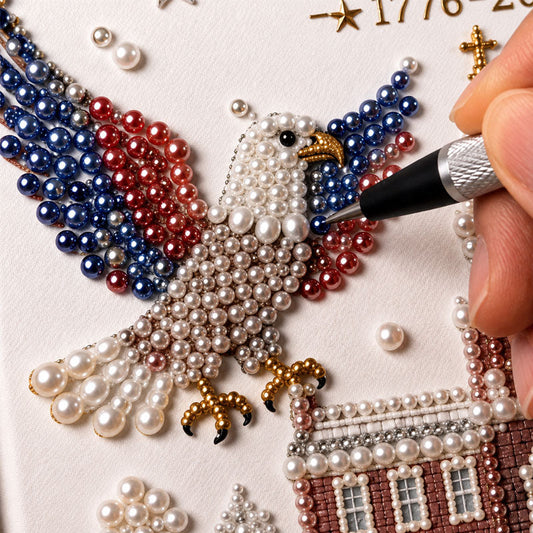 USA 250th Anniversary DIY Diamond Painting Kit (20x20cm)