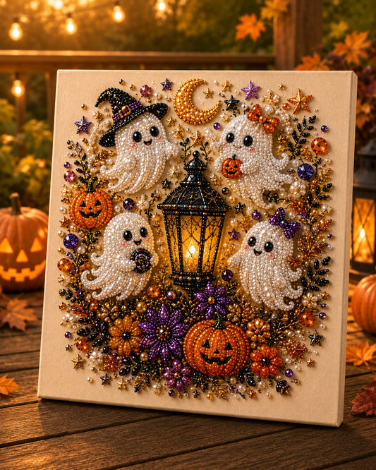 Halloween Pearl Art DIY Kit – Spooky Cute Fall Home Decor Craft