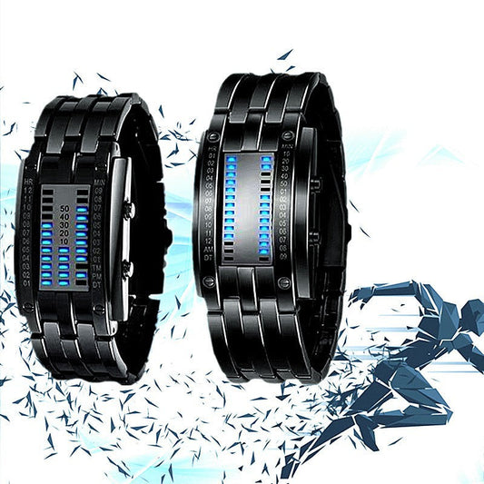 Unisex Binary LED Digital Watch | 51mm Alloy Electronic Watch