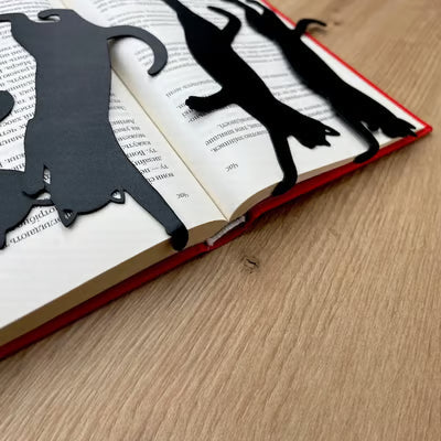 🏆LAST DAY 49% DISCOUNT🔥😹5 METAL BOOKMARKS WITH CAT MOTIFS