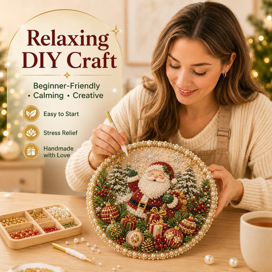Four Seasons DIY Pearl Art Hanging Wreath Kit & Craft Gift