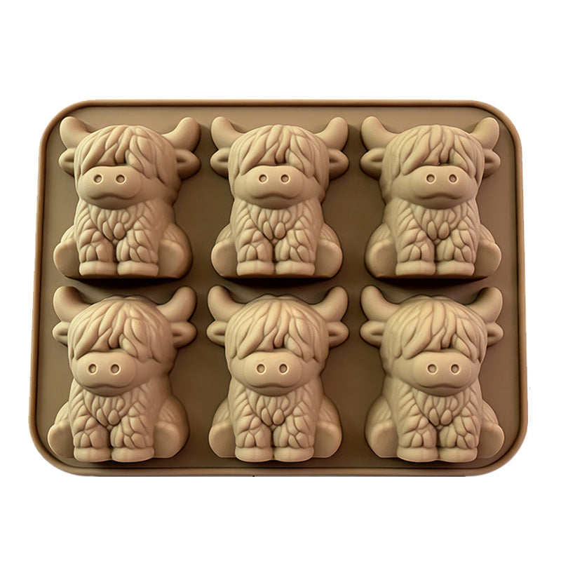 ๐ฎ Mini Highland Cow Ice Cube Mold โ Cute 3D Ice for Drinks, Parties & Gifts