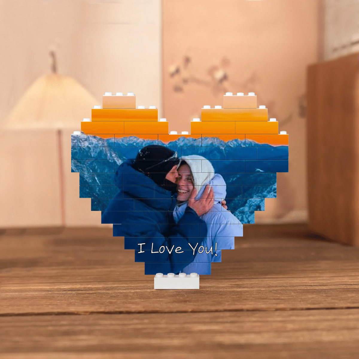 Custom Heart Photo Block Puzzle | Personalized Jigsaw Gift