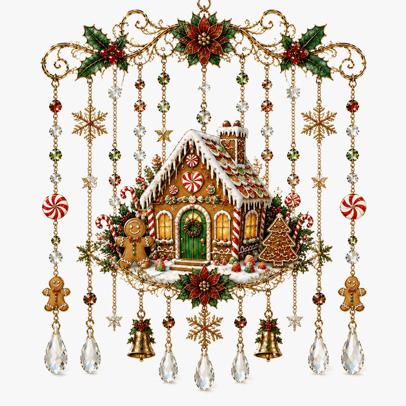 Christmas Crystal-Accent Hanging Ornament Gift for Friends & Family