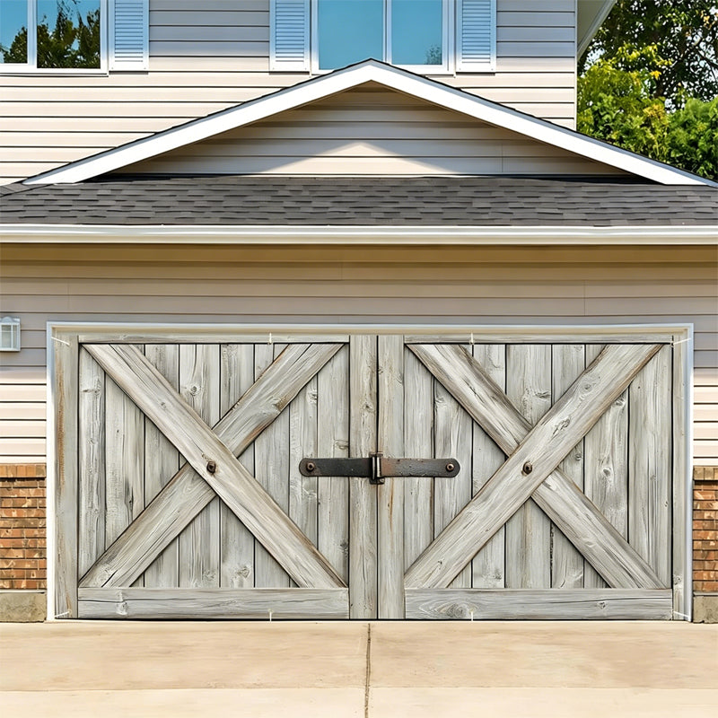 Hawaiian Beach Garage Door Birthday Party Backdrop