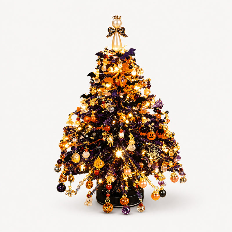 DIY Beaded Christmas Tree Kit with Angel Topper