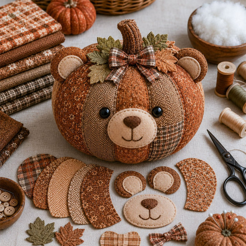 DIY Animal Pumpkin Sewing Kit for Beginners & Fall Gifts