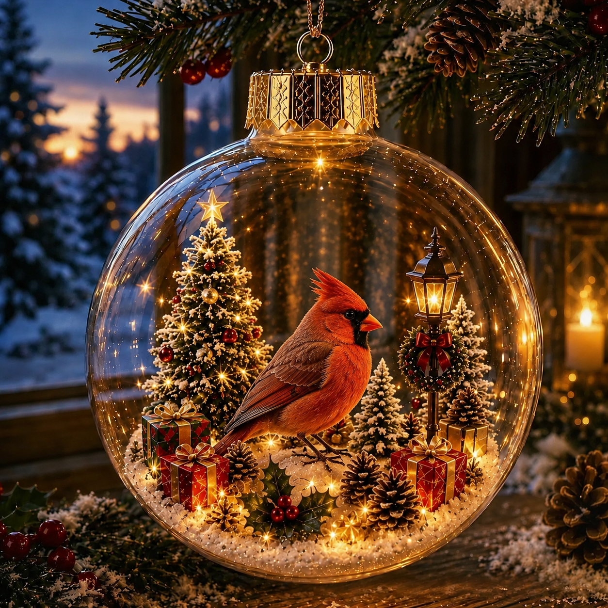 Animal Christmas Snow Globe – Festive Crystal Ball Gift