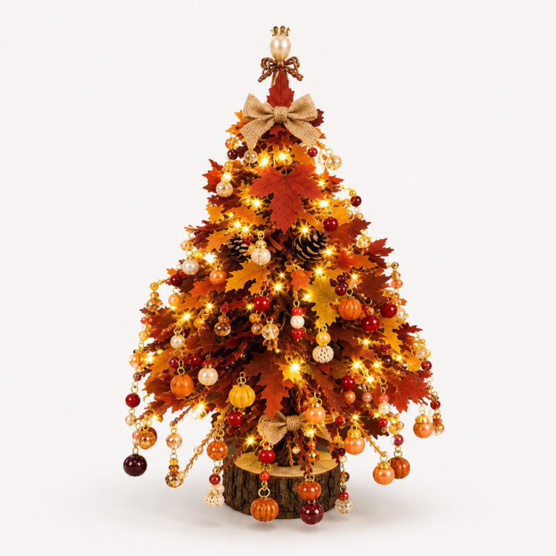 DIY Beaded Christmas Tree Kit with Angel Topper