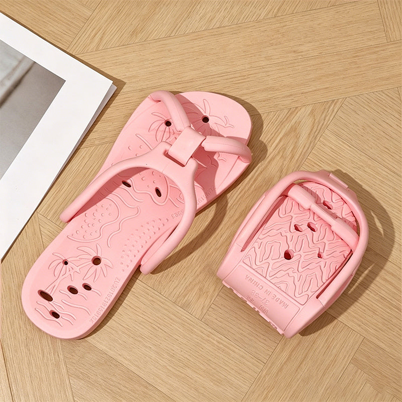 Foldable Travel Slippers - Non-Slip Portable Hotel Sandals