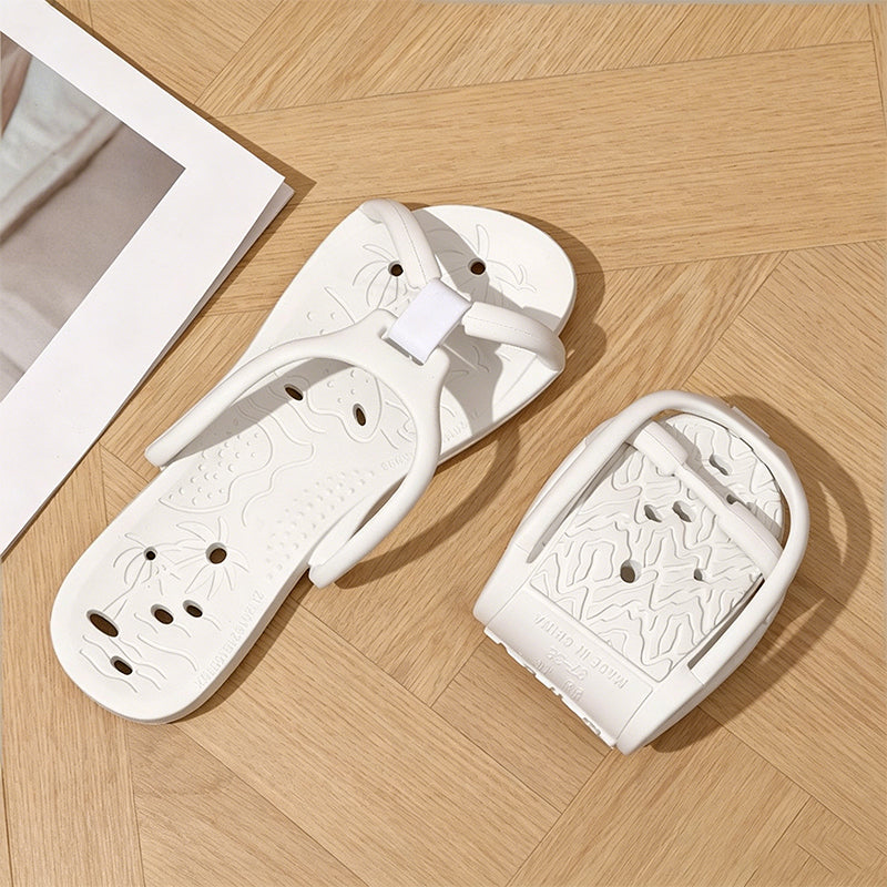 Foldable Travel Slippers - Non-Slip Portable Hotel Sandals