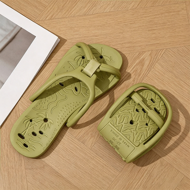 Foldable Travel Slippers - Non-Slip Portable Hotel Sandals