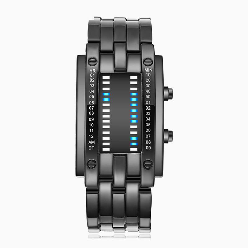 Unisex Binary LED Digital Watch | 51mm Alloy Electronic Watch