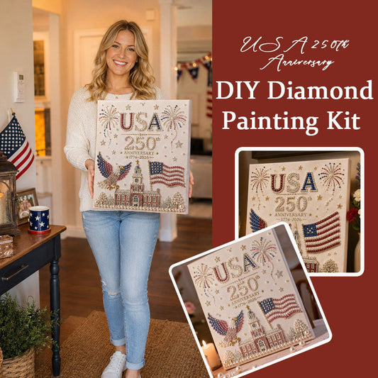 USA 250th Anniversary DIY Diamond Painting Kit (20x20cm)