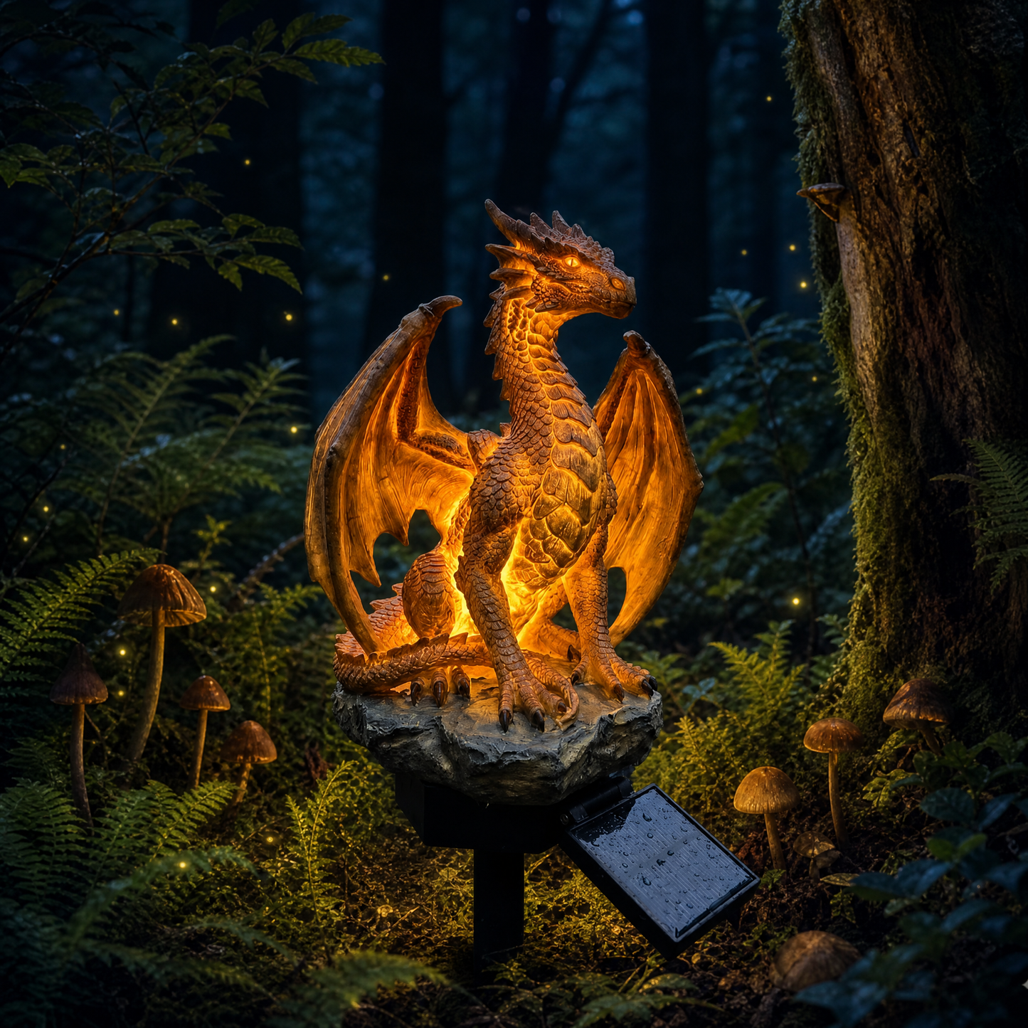 Dragon Legacy Golden Ember Edition Solar Dragon Garden Light