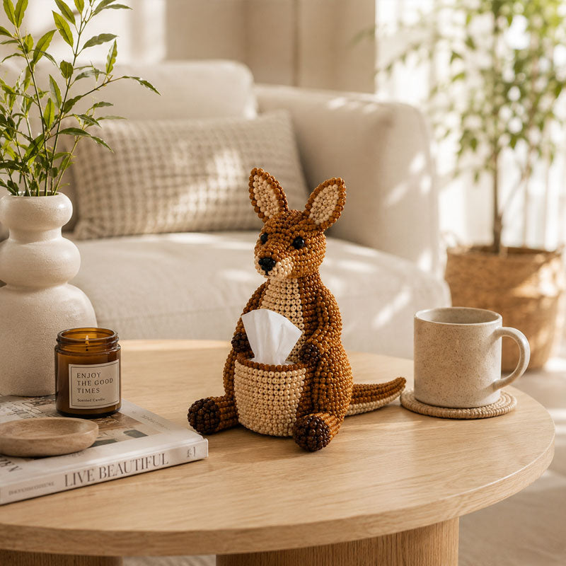 🔥Last Day 50% OFF 🦘Beaded Animal Tissue Box DIY Kit