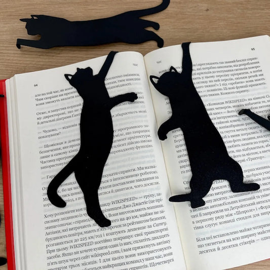 🏆LAST DAY 49% DISCOUNT🔥😹5 METAL BOOKMARKS WITH CAT MOTIFS