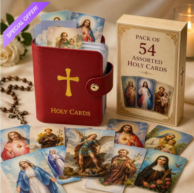 Catholic Holy Card Holder & Prayer Card Organizer