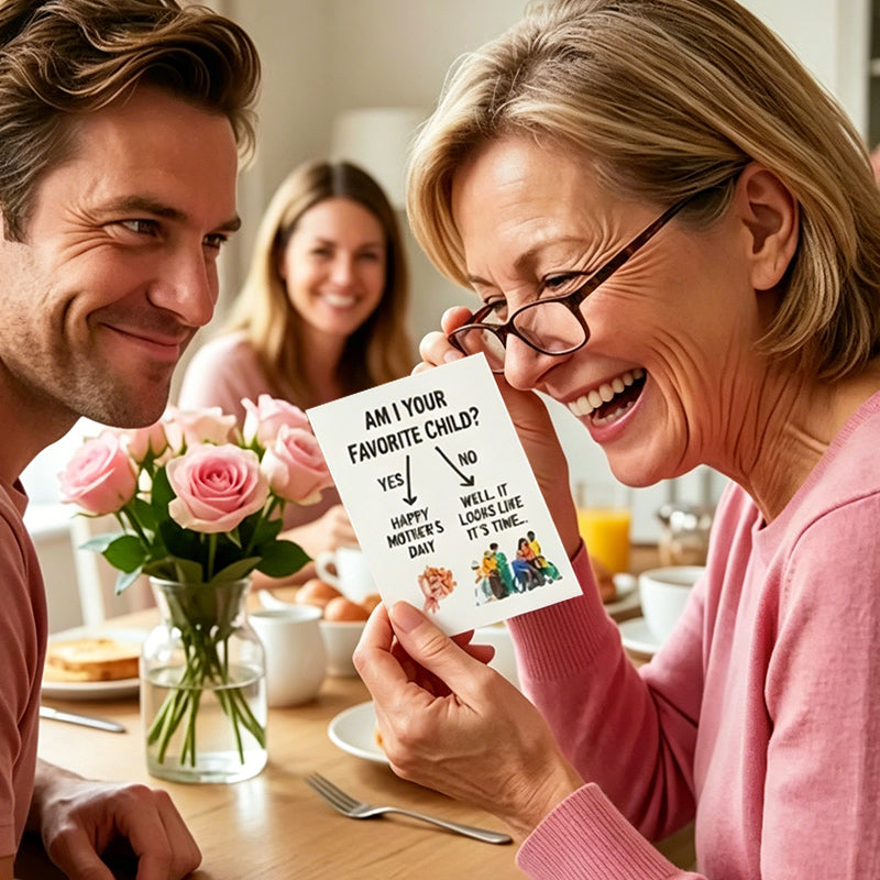 Funny Favorite Child Birthday & Mother's Day Greeting Card