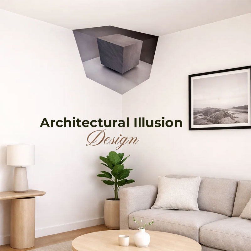 🧩 Modern Geometric Corner Wall Sculpture