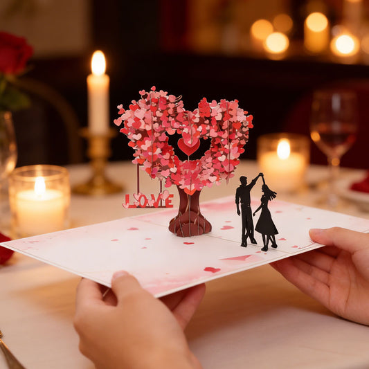 3D Pop-Up Greeting Card - Dancing Under the Heart Tree