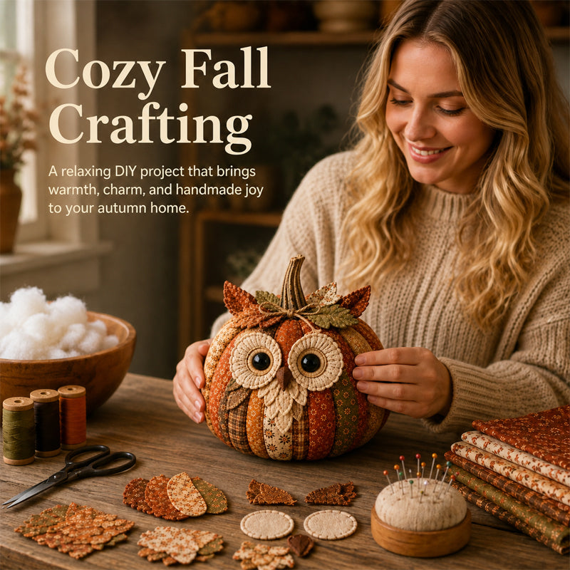 DIY Animal Pumpkin Sewing Kit for Beginners & Fall Gifts