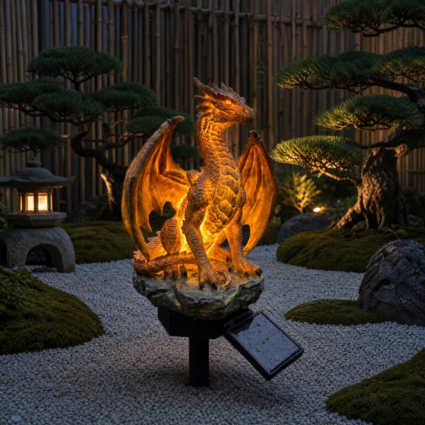 Dragon Legacy Golden Ember Edition Solar Dragon Garden Light