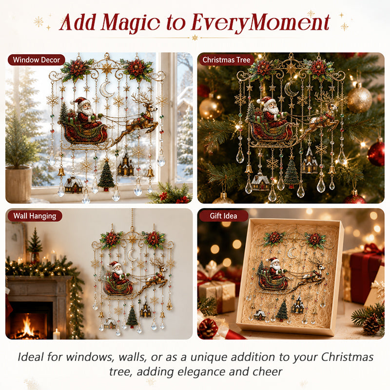 Christmas Crystal-Accent Hanging Ornament Gift for Friends & Family