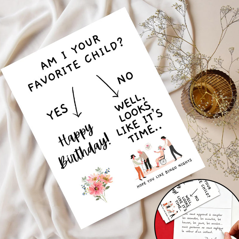 Funny Favorite Child Birthday & Mother's Day Greeting Card