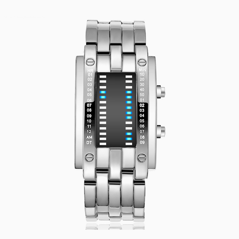 Unisex Binary LED Digital Watch | 51mm Alloy Electronic Watch