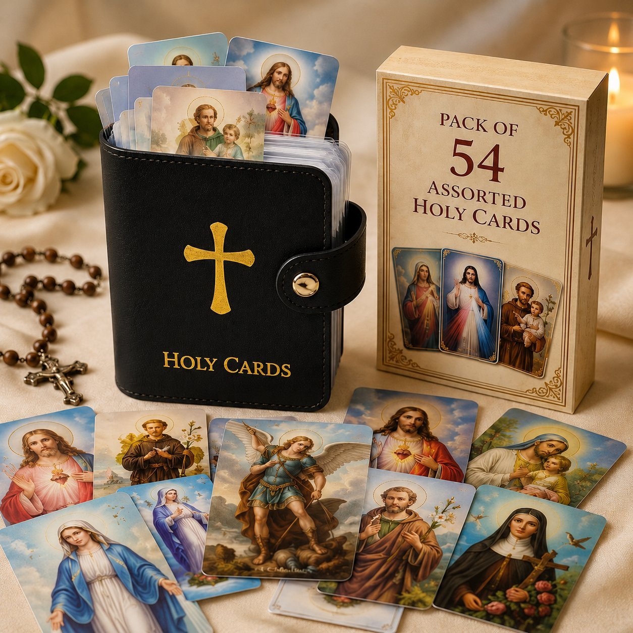 Catholic Holy Card Holder & Prayer Card Organizer