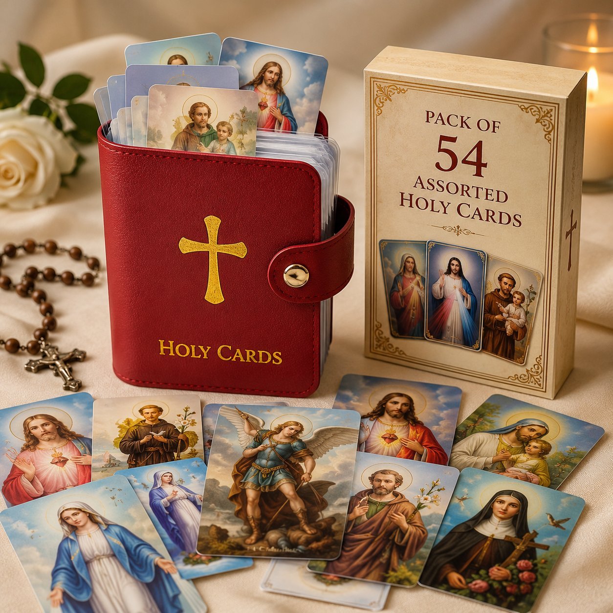 Catholic Holy Card Holder & Prayer Card Organizer