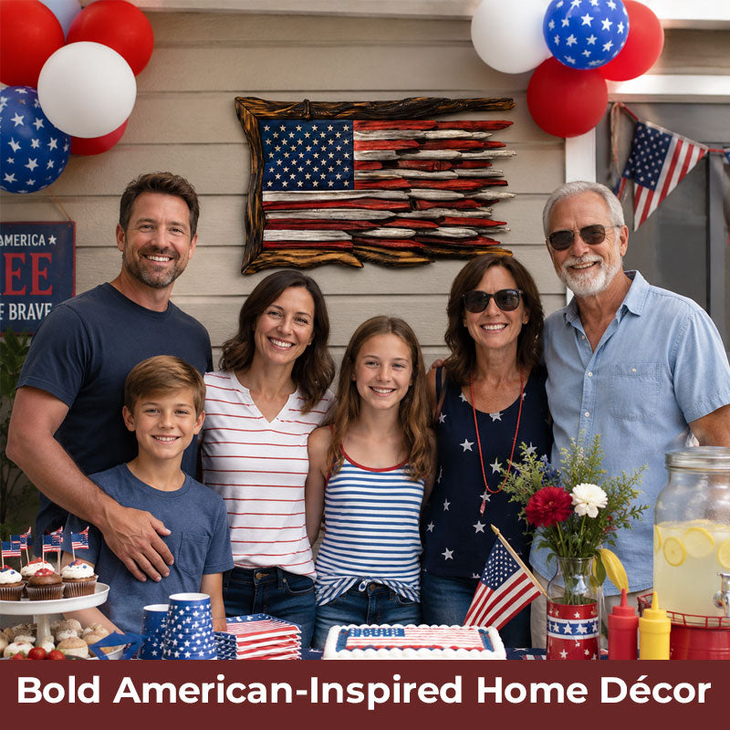 250th Anniversary Battle-Worn American Flag Wall Art