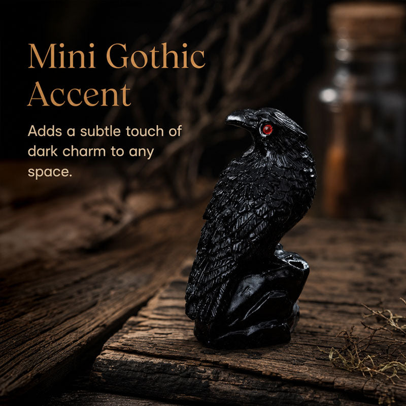 Halloween Resin Raven & Skeleton Crow Ornaments