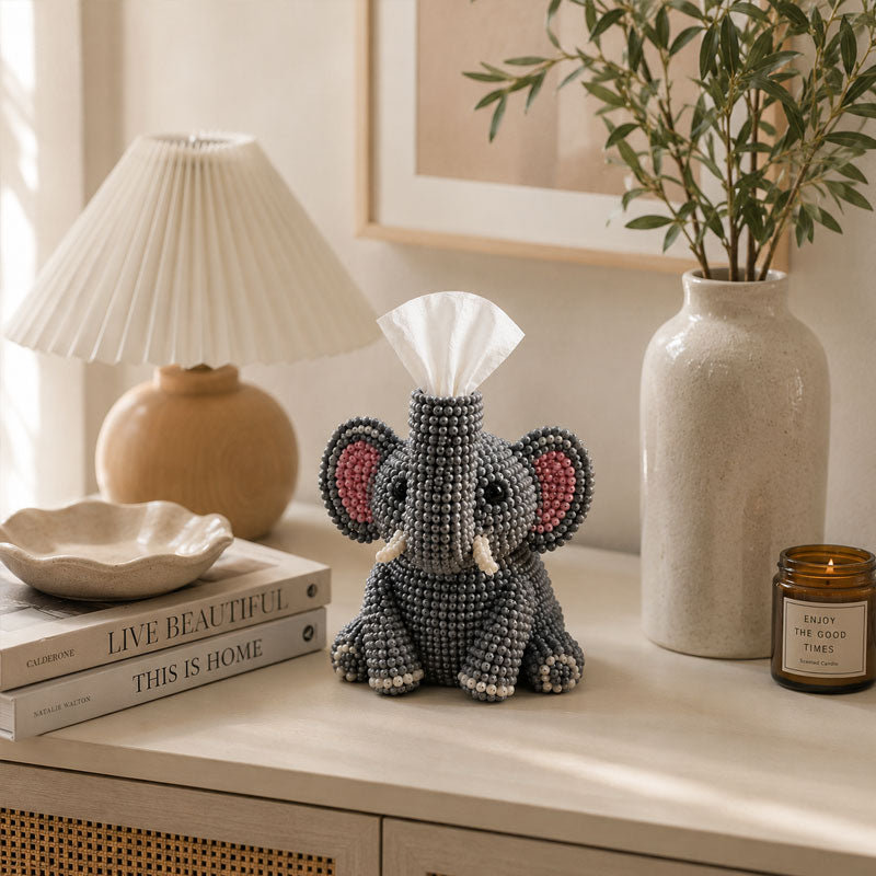 🔥Last Day 50% OFF 🦘Beaded Animal Tissue Box DIY Kit