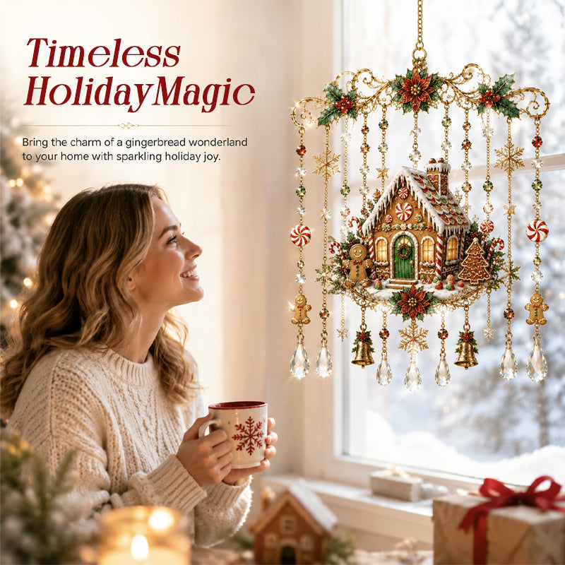 Christmas Crystal-Accent Hanging Ornament Gift for Friends & Family