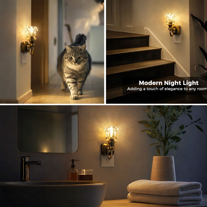 Vintage Wall Sconce Plug-In Night Light