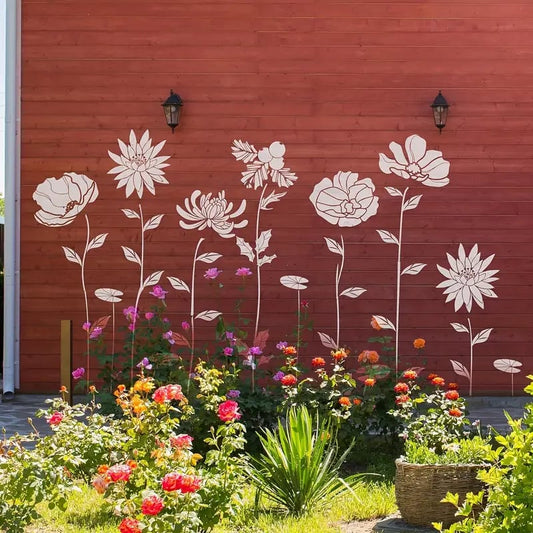 Blühende Blumen Schablonenset🌻DIY Dekoration