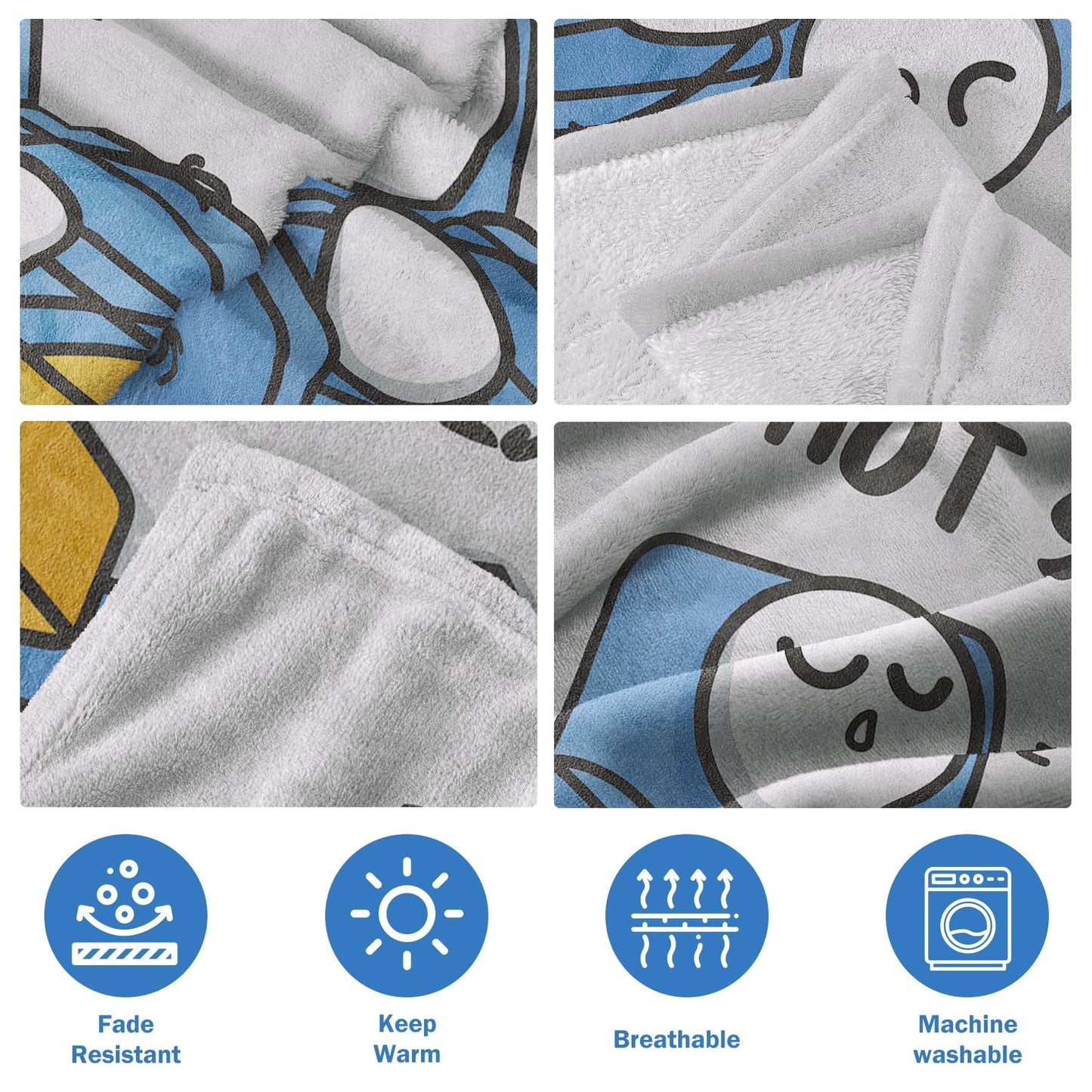 "Dad Is Not Sleeping" Funny Flannel Fleece Throw Blanket