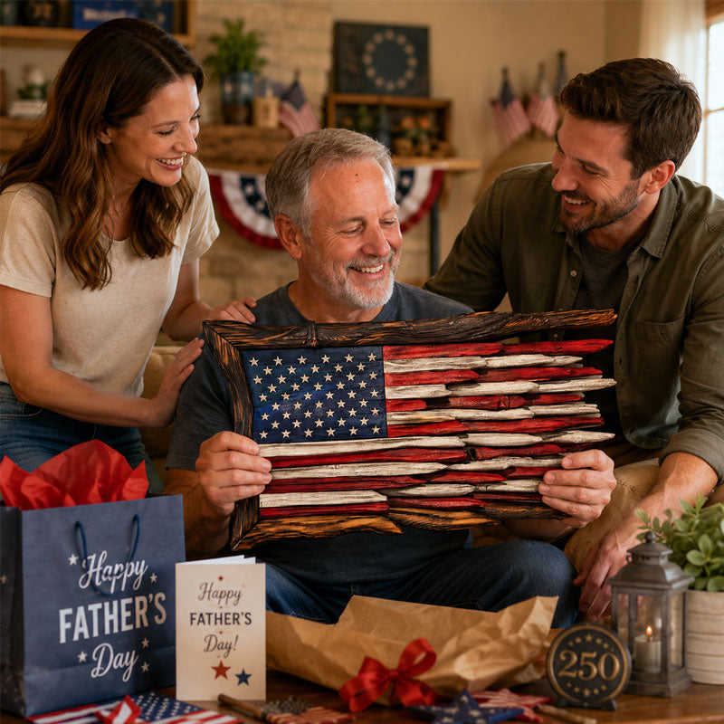 250th Anniversary Battle-Worn American Flag Wall Art