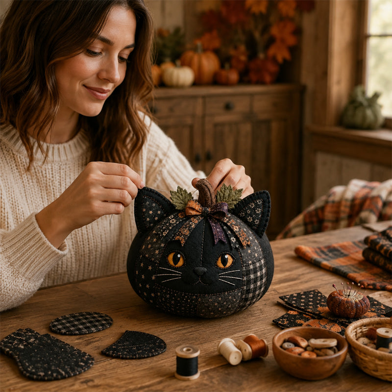 DIY Animal Pumpkin Sewing Kit for Beginners & Fall Gifts