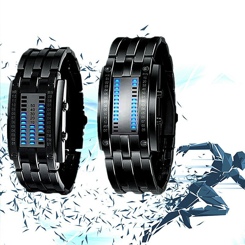 Unisex Binary LED Digital Watch | 51mm Alloy Electronic Watch