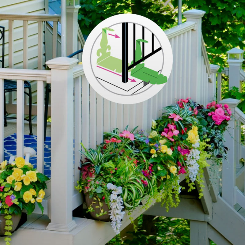 Flower Pot Wall Mount Extender