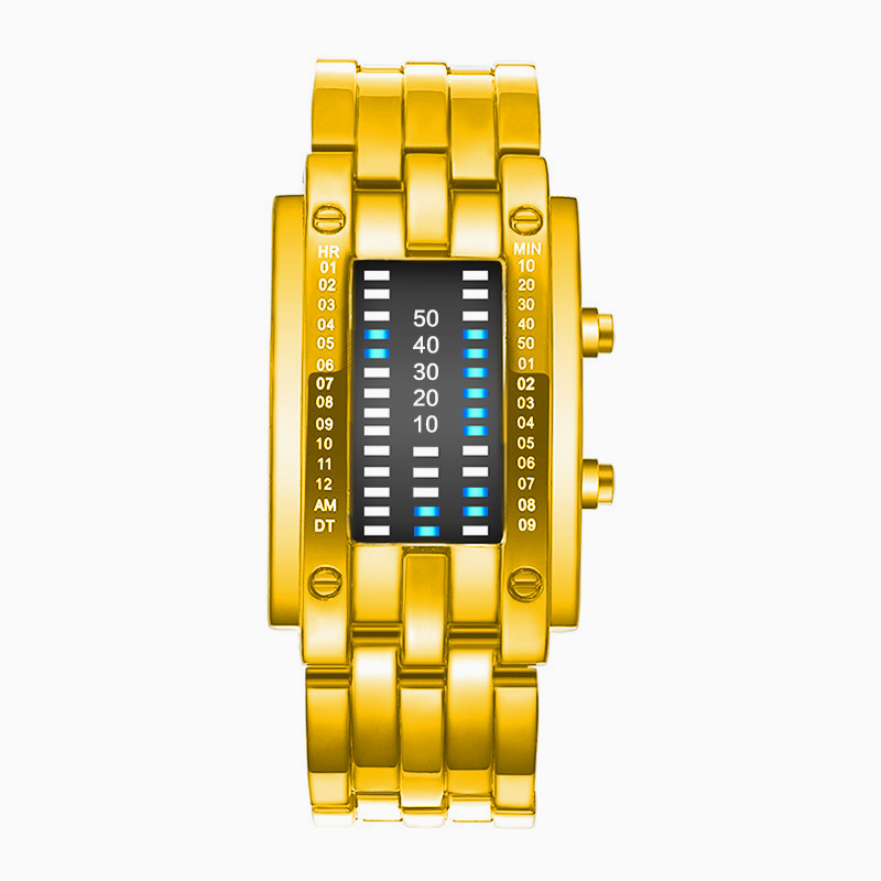 Unisex Binary LED Digital Watch | 51mm Alloy Electronic Watch