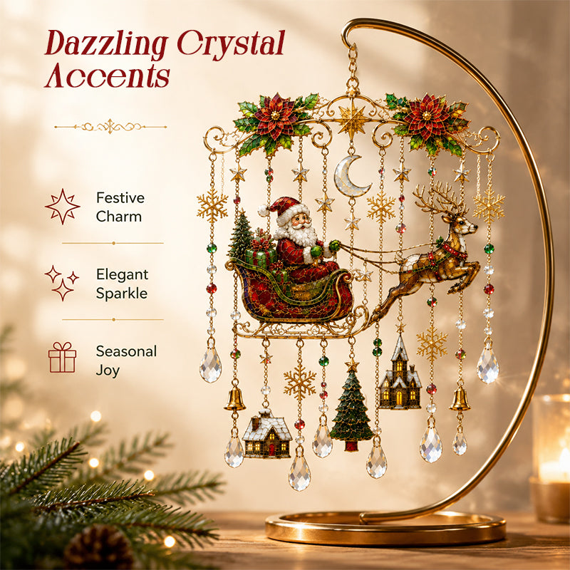 Christmas Crystal-Accent Hanging Ornament Gift for Friends & Family