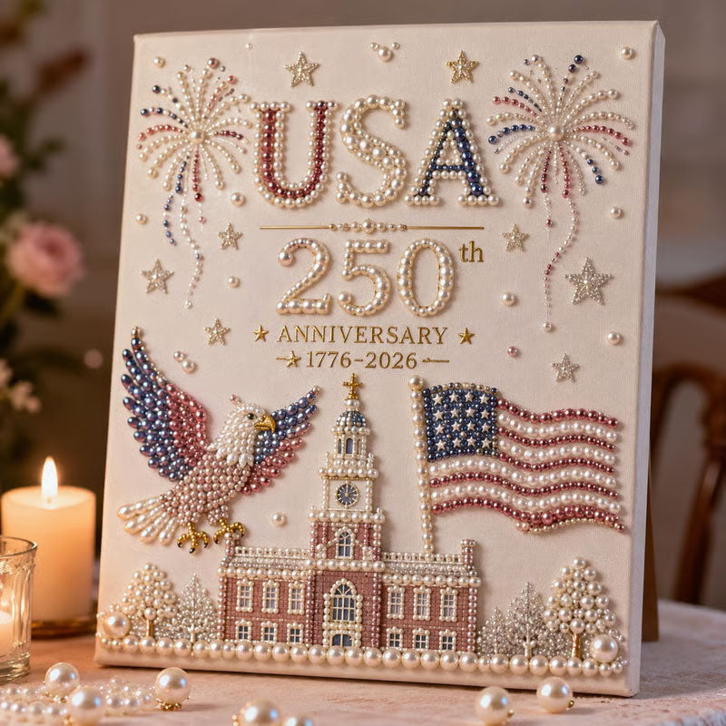 USA 250th Anniversary DIY Diamond Painting Kit (20x20cm)