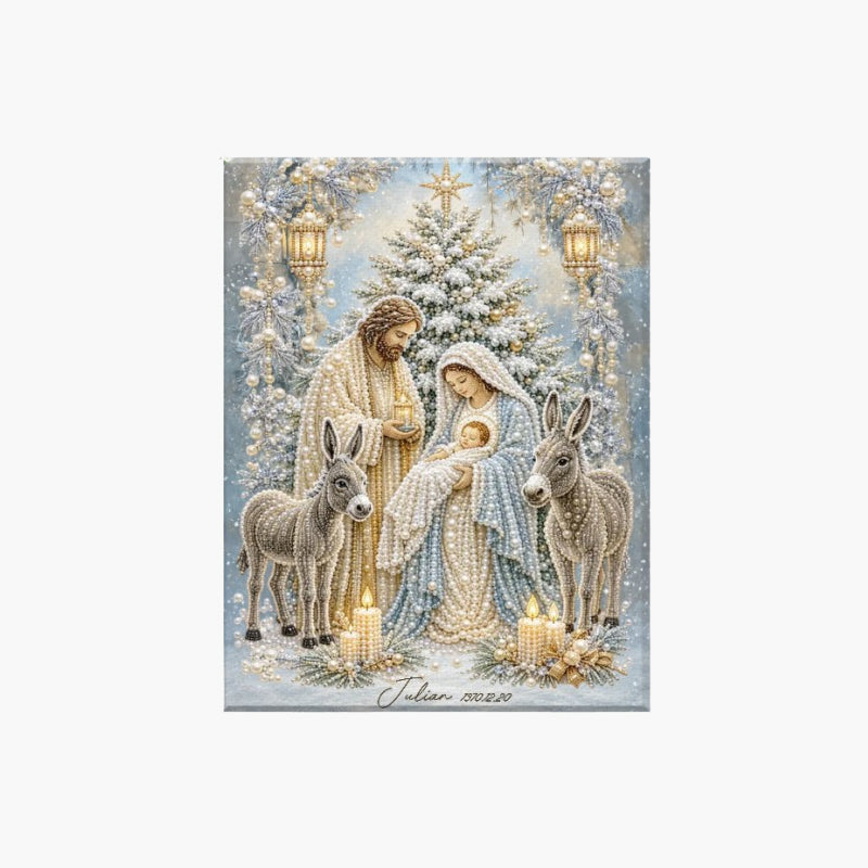 Nativity Scene Diamond Painting Kit | Christian Christmas Gift